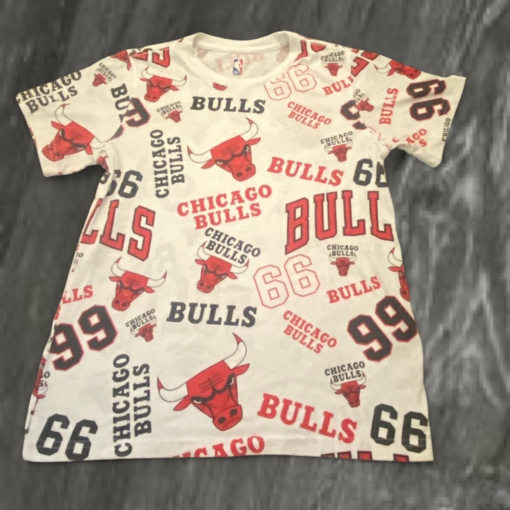 NBA Chicago Bulls Kids T-Shirt - White and Red